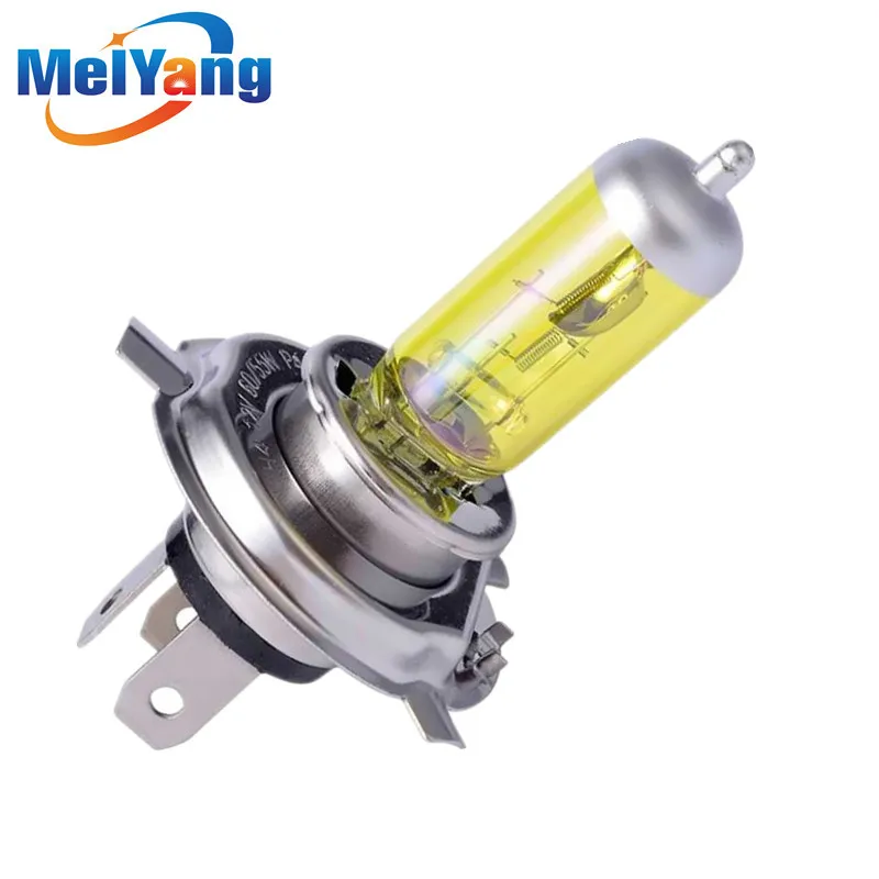 

H4 55W 12V Yellow Fog Lights Halogen Bulb High Power Headlight Lamp Car Light Source parking Head auto 60/55W 3000K