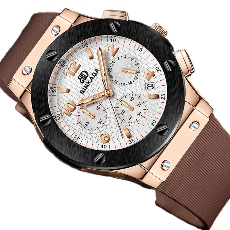

Men's Large Dial Silicone Leisure Waterproof Watch Calendar Quartz 2018 New Sport Wrist Top Brand Luxury 29 Z