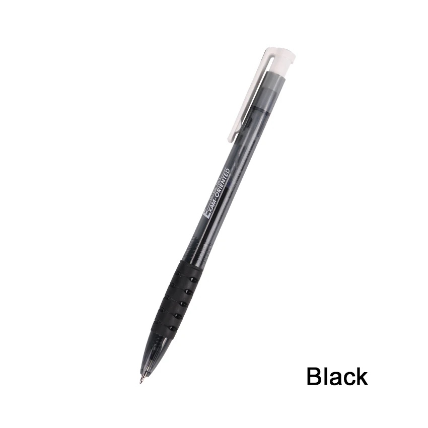 Лидер продаж канцелярские принадлежности 0,5 мм синие красные черные чернила шариковые ручки многоцветный пластик Гибкие ручки для письма школьные офисные принадлежности - Цвет: Черный