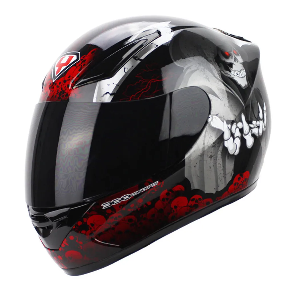 Yohe шлем для гонок на мотоцикле Полнолицевая емкость мотоцикла Cascos Para Moto Kask Casque Helm
