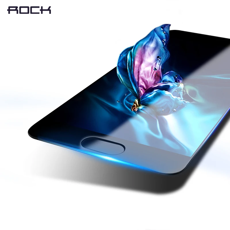 

Rock Screen Protector For Huawei P10 P10 Plus 9H 2.5D 0.3mm Full Cover Tempered Glass For Huawei P10Plus Protective Film AG