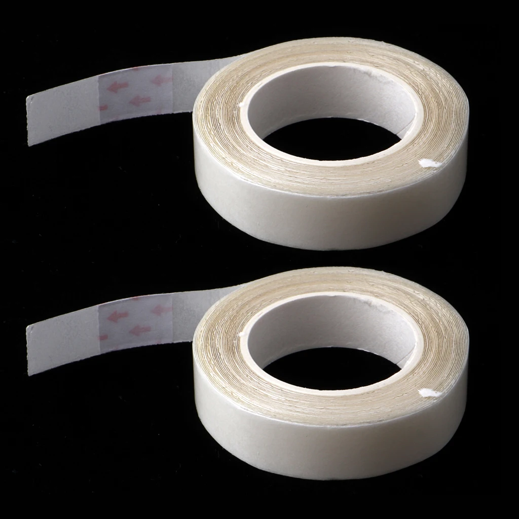 2pcs Wig Support Tape Waterproof Strong Adhesive Double Sided Wig Hair System Tapes Rolls