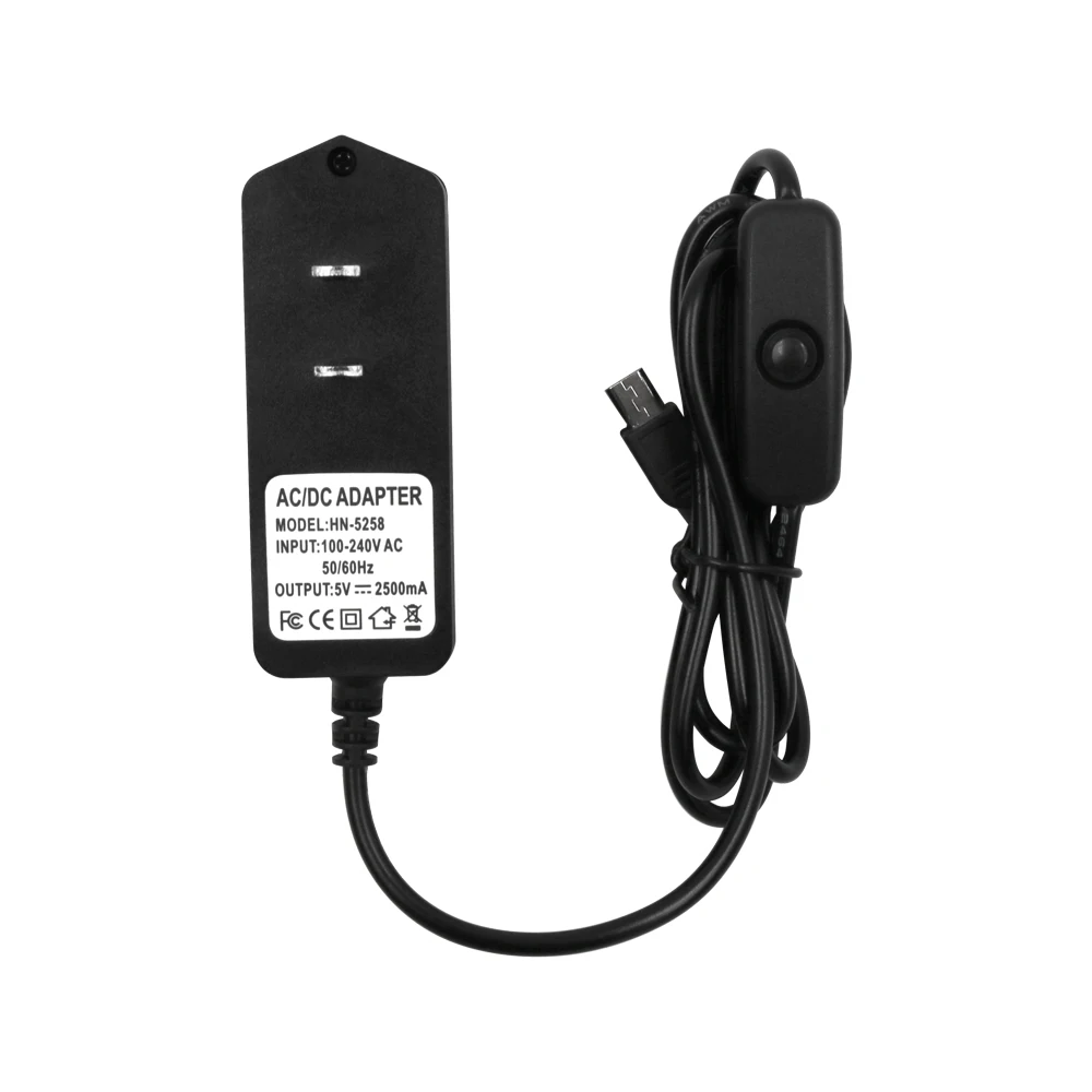 Источник питания переменного тока 5В 2.5а USB зарядное устройство