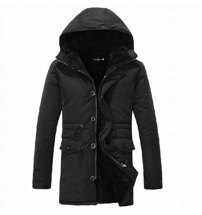 2014 Men's winter coat. skinny cotton padded mens jacket, to add wool ...