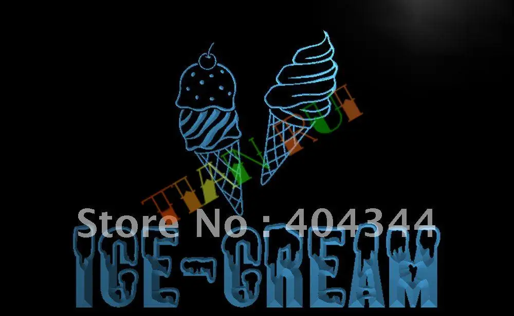 Aliexpress Buy LB186 OPEN Ice Cream NEW NR LED Neon Light Sign 