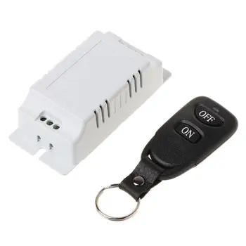 

AC85V-250V Wireless LED Light Lamp Switch 2CH RF Relay Receiver Transmitter Remote Control for Door Gate Garage Controller Gadge