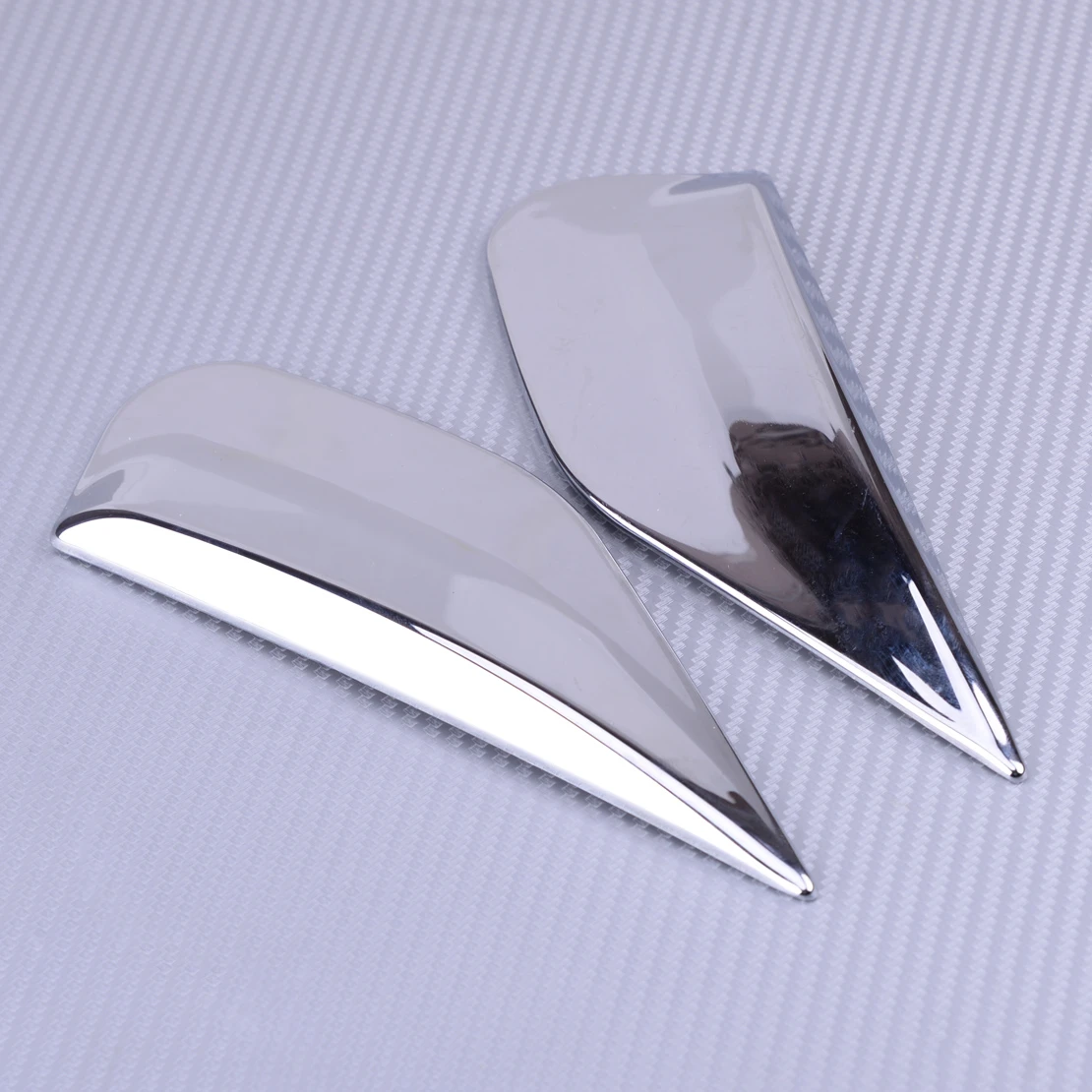 beler 2PCS ABS Rear Window Spoiler Side Bevel Cover Trim beler 2PCS ABS Rear Window Spoiler Side Bevel Cover Trim