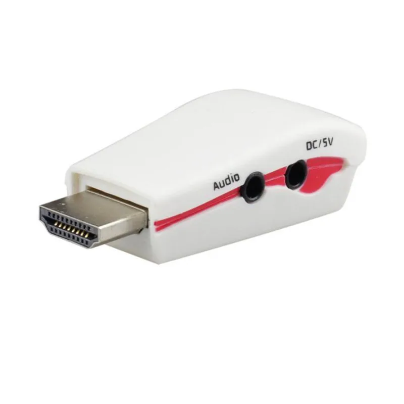 HDMI к VGA разъем мини HDTV 1080P адаптер конвертер HDCP папа Женский с аудио USB кабель|converter