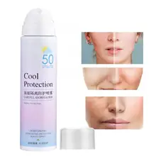 SPF50+ крутой Солнцезащитный спрей, летний защитный увлажняющий изоляционный спрей для тела после загара, восстанавливающий анти-УФ отбеливающий спрей 100 г