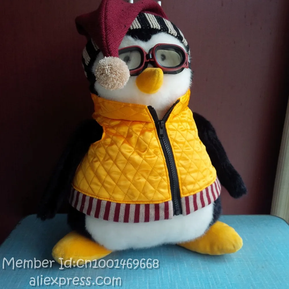 Редкие 1" Joey's hugsy с золотым жилетом~ очки Debbie Mumm Joey Friend Penguin hugsy