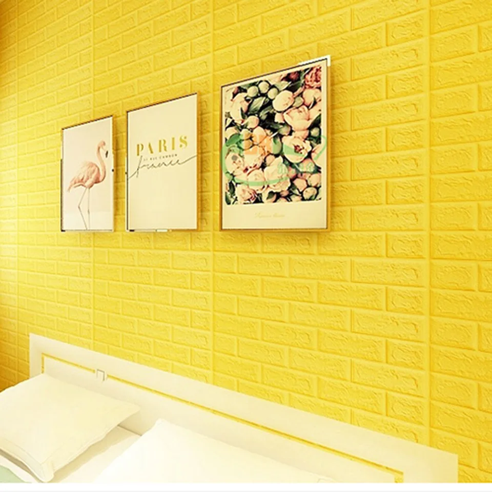 3d Textura De Ladrillo Autoadhesivo Etiqueta De La Pared Del Hogar