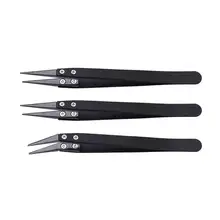 3 шт./компл. прямые и изогнутые прецизионные, керамические пинцеты антистатические анти-магнитные тепло устойчивый Пинцет для Pinching катушки