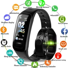 2019New Men Women Sports Smart Bracelet LED Color Touch Screen Heart Rate Blood Pressure Sleep Monitoring Sports Smart Wristband