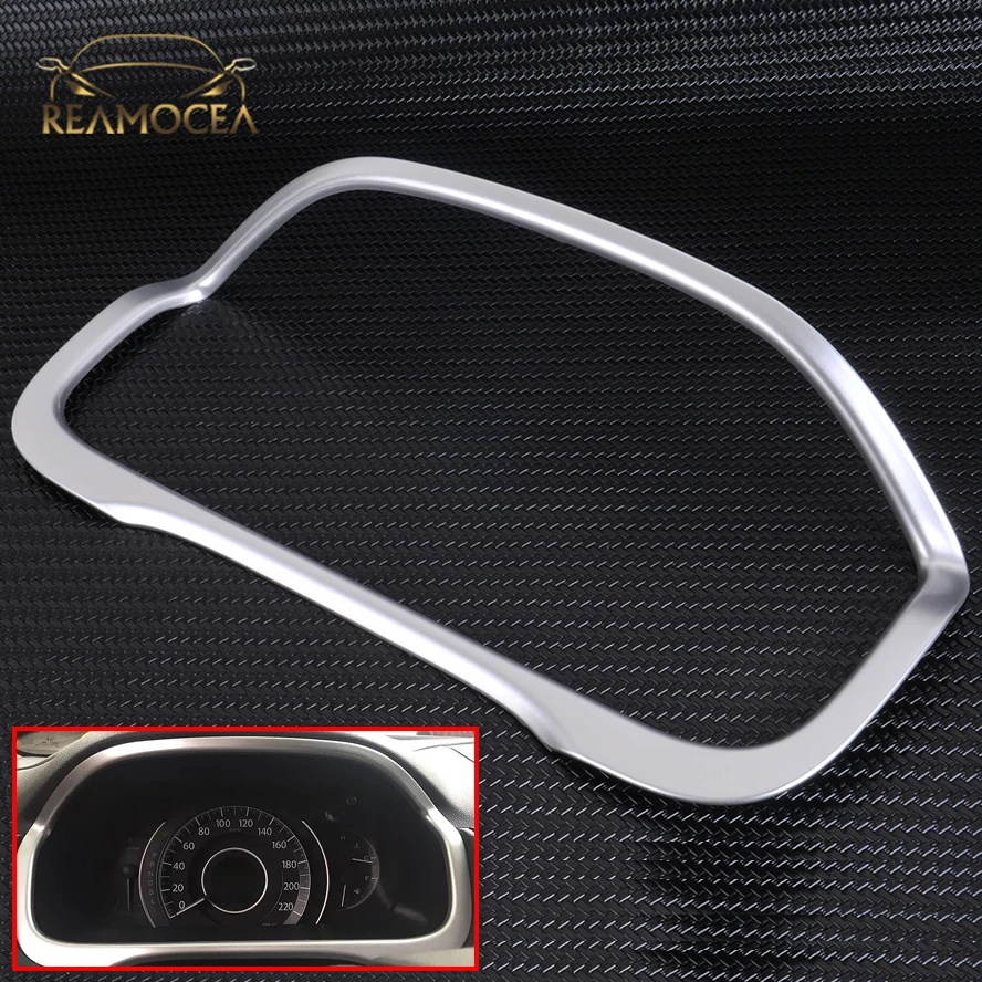 

Reamocea ABS Chrome Dashboard Panel Trim Decorative Frame Cover For Honda CRV CR-V 2012 2013 2014 2015 2016