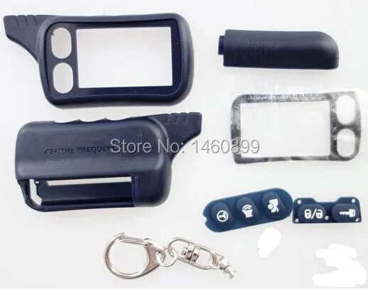 TZ 9010 Case KeyChain with LOGO For Russian 2 way Alarm System Key Fob Tomahawk TZ