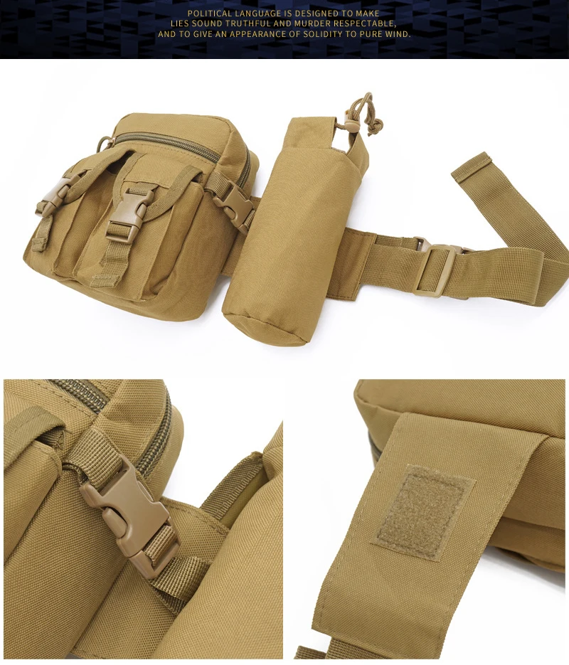 Открытый водонепроницаемый Оксфорд поясная Сумка Molle Кемпинг походная сумка Чайник Карманный мешок Военная тактическая сумка на плечо