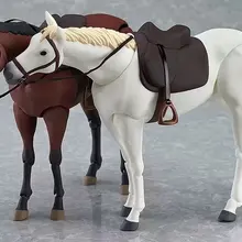 Figma Plain Horse White and Brown PVC Action Figures Classic Model Toys Best Christmas Gifts