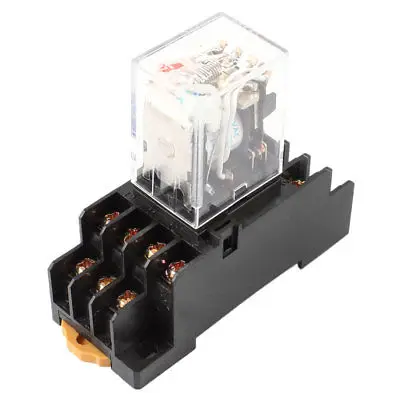 

AC 110/120 в катушка 4PDT 14 Pin красный светодиод реле питания w розетка