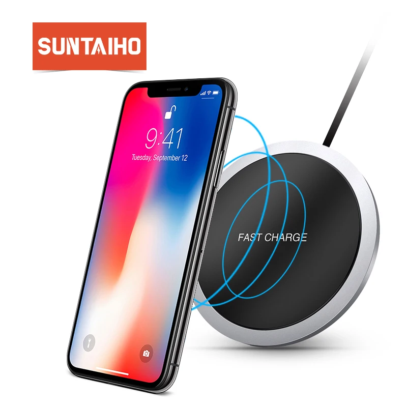Suntaiho QI Wireless Charger mate 20 pro Zinc alloy metal quality for iPhone XS MAX fuselage Fast Charging Galaxy S8 S9 Plus Suntaiho QI Wireless Charger mate 20 pro Zinc alloy metal quality for iPhone XS MAX fuselage Fast Charging Galaxy S8 S9 Plus