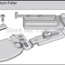 Сделано в Тайване LOCKSTITCH оплетка или лента прямая Одиночная UPTURN FELLER A7SU 3/16 5 мм 1/4 6 мм 5/16 8 мм 3/8 10 мм 1/2 13 мм