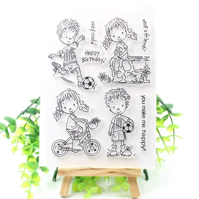 

KSCRAFT What A Friend Transparent Clear Silicone Stamps for DIY Scrapbooking/Card Making/Kids Crafts Fun Decoration Supplies 377