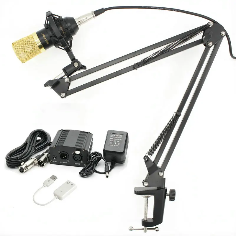 

Phantom Power and New BM700 Capacitance Microphone Professional Microphone KTV Karaoke Microphone Studio Support Shock Absorbe