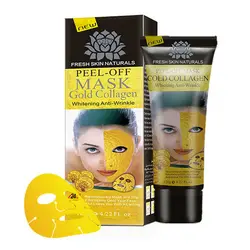 Маска для лица Хрустальный Золотой Коллаген для лица маски увлажняющая отбеливающая Антивозрастная маска для ухода за кожей