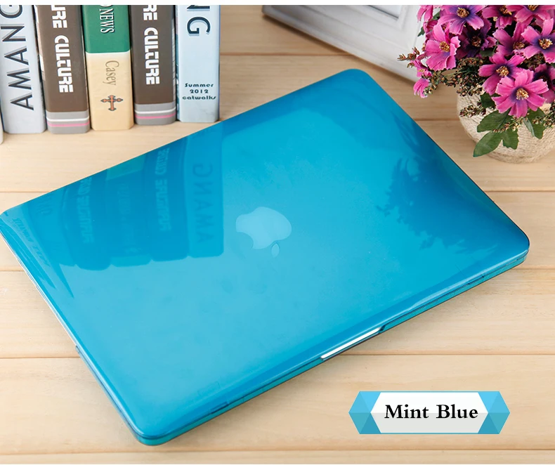 Кристальный Жесткий Чехол для ноутбука Macbook Air Pro retina 11 12 15 16 дюймов Touch Bar ID для MacBook New Air 13 A1932 чехол - Цвет: Light Blue