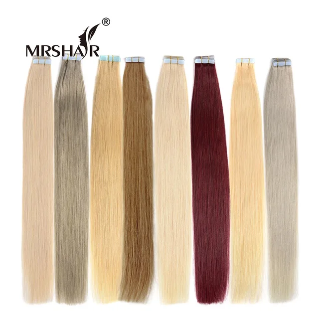 Best Offers MRS HAIR 14" 18" 22" Remy Tape In Human Hair Extensions Straight Skin Weft Hair On Adhesive Seamless Hair 20pcs Best Offers MRS HAIR 14" 18" 22" Remy Tape In Human Hair Extensions Straight Skin Weft Hair On Adhesive Seamless Hair 20pcs