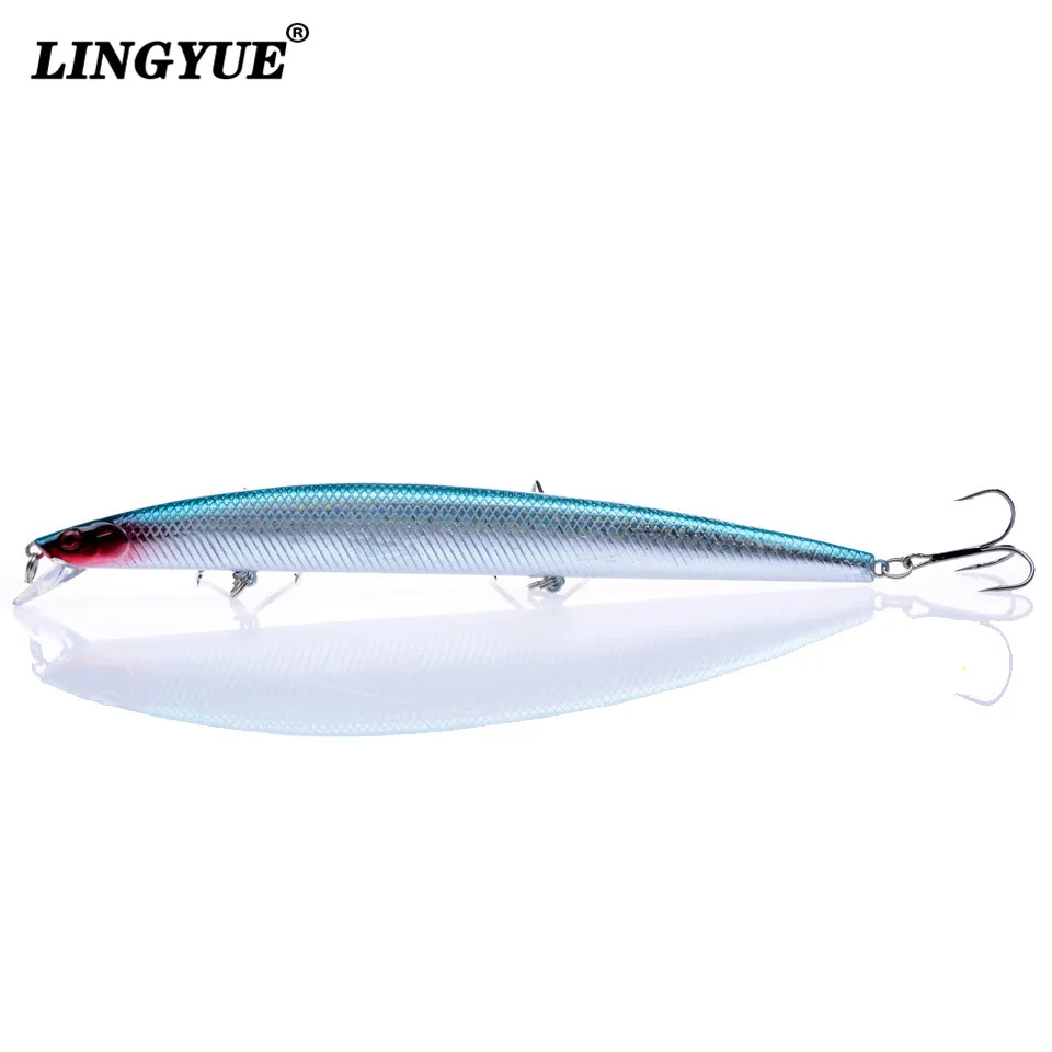 LINGYUE 1 шт. приманка для рыбной ловли большой Гольян 18 см/24 г воблер кренкбейт