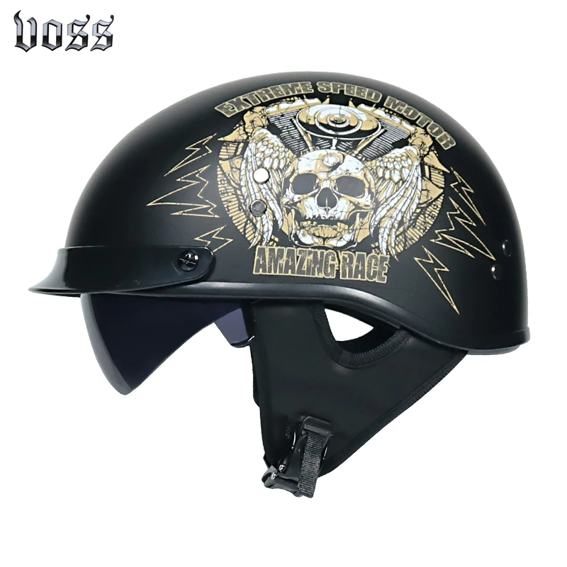 Retro motorcycle helmet capacete 