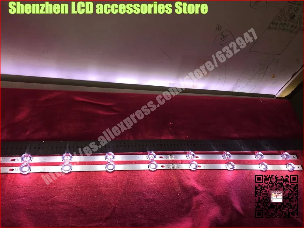 

8PCS 100% New LED Backlight Lamp strip 4PCSA 4PCS B For LG 42 LC420DUE INNOTEK DRT 3.0 42 inch TV LG 42LB652V