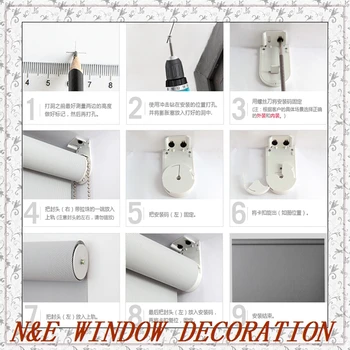 

Shalian rgxzr roller shutter window sunscreen blinds curtain finished product double layer