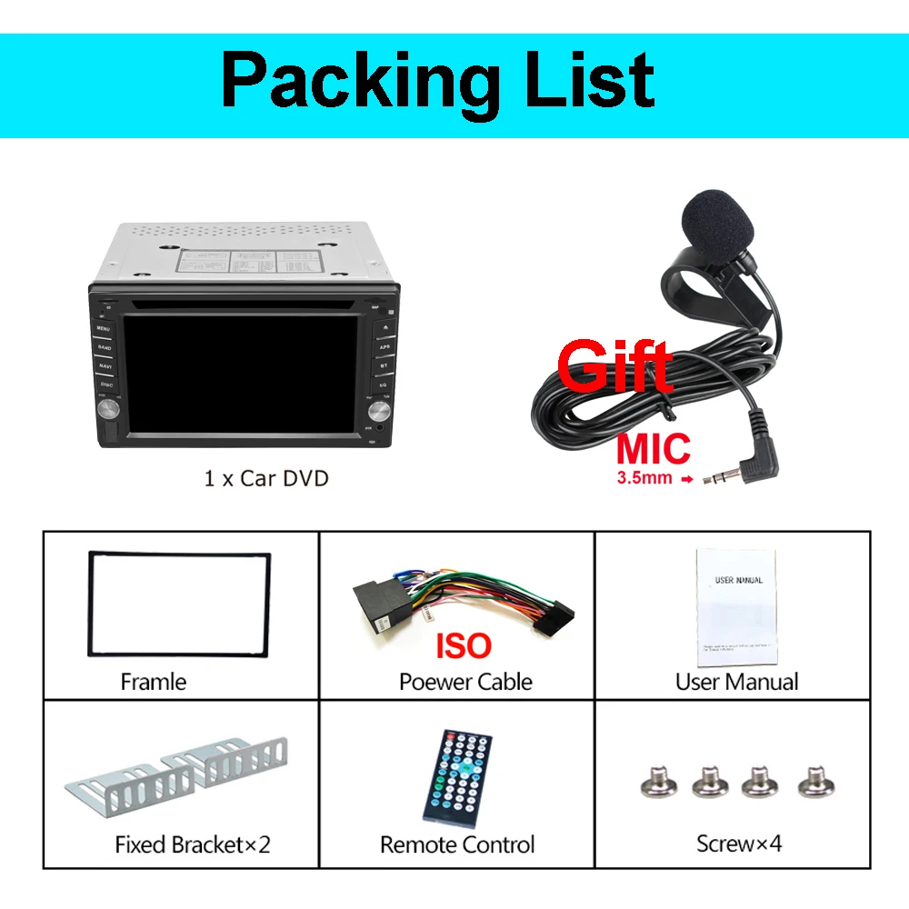 Sale 2Din Universal Car DVD player Autoradio carplay 6.2"car Radio stereo Bluetooth USB/SD Steering Wheel Control phone Double Din 11