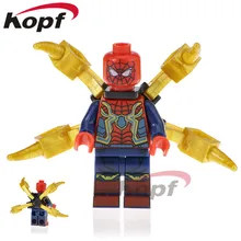 50 шт. PG1562 Супер Герои Фигурки Человека-паука Okoye Зимний Солдат дерево человек кирпичи Набор Модель Строительные блоки Детские Подарочные игрушки