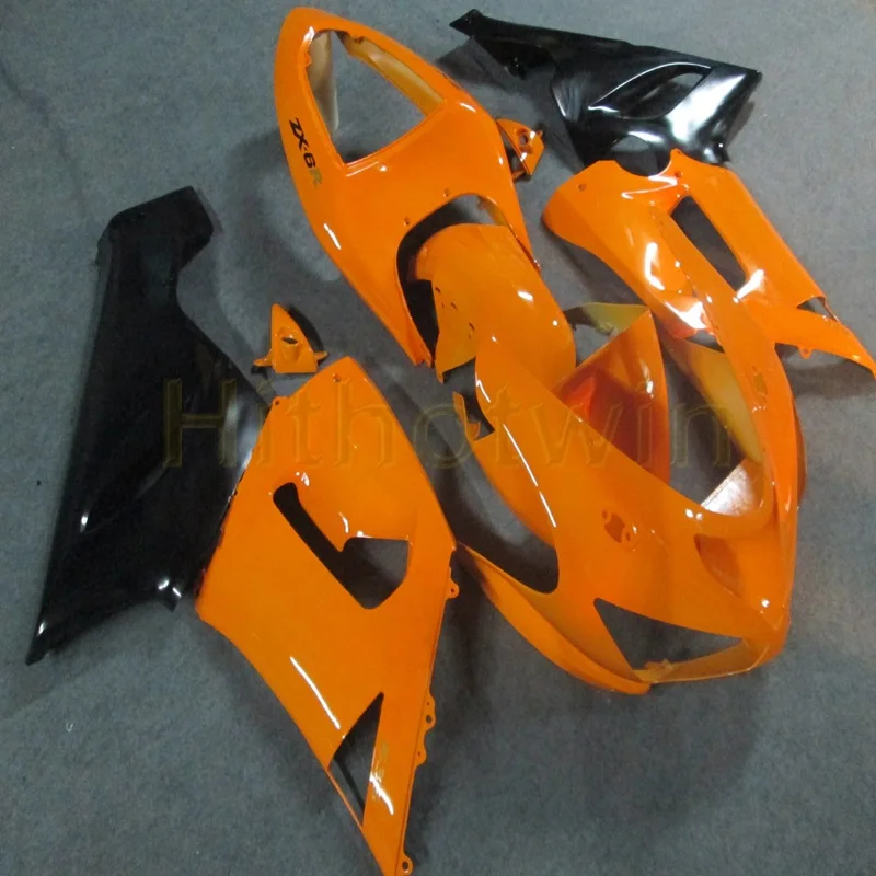Пользовательские мотоцикла корпуса для Kawasaki ZX-6R 2005 2006 636 ZX6R моторные Обтекатели zx6r 05 06+ подарки+ серый - Цвет: P