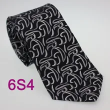 Coachella Для мужчин галстуки чистый Шелковый галстук черный с серым серебра Пейсли тканые Средства ухода за кожей шеи галстук формальный Средства ухода за кожей шеи галстук для рубашки платья свадебные