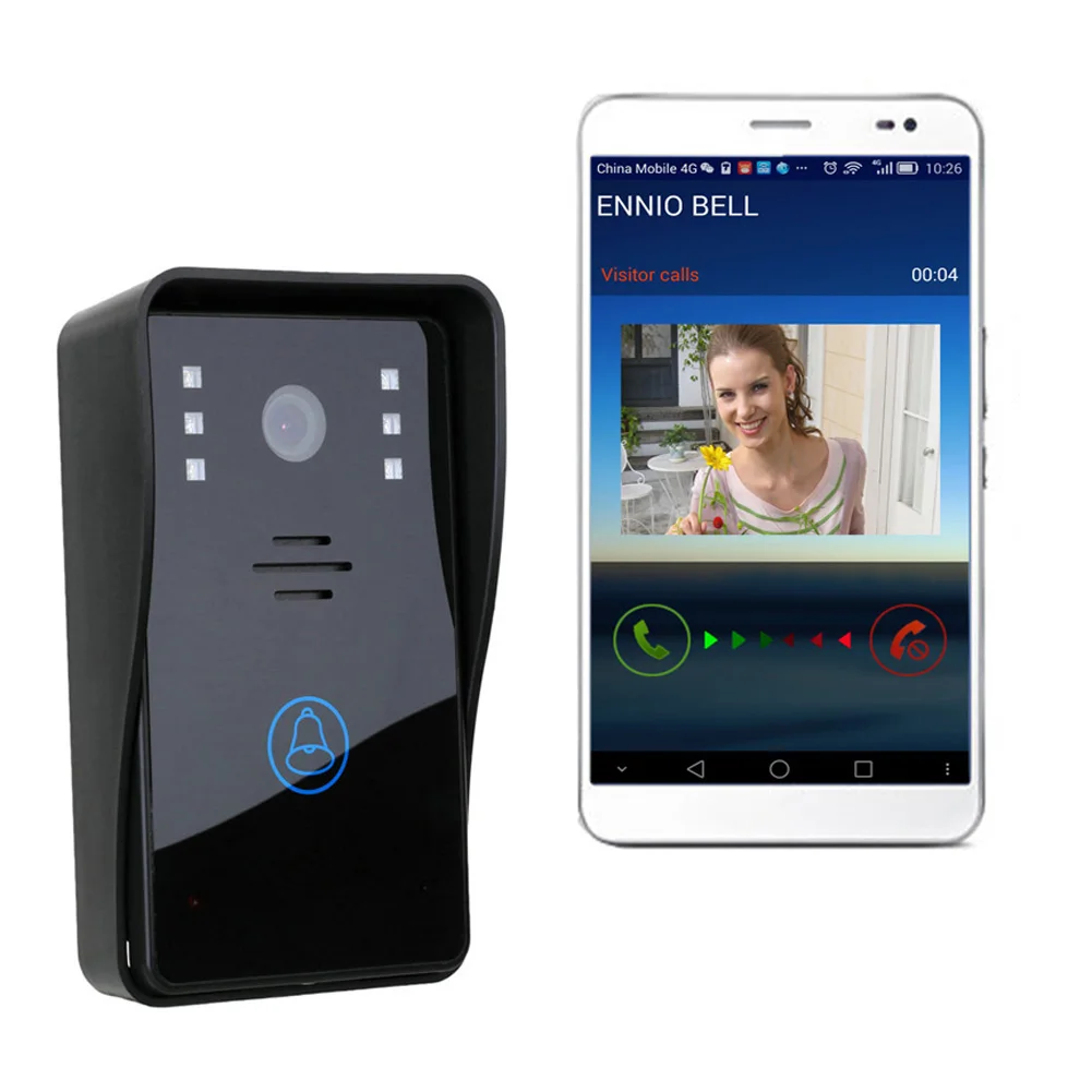 WiFi Remote Video Door Phone WiFi Doorbell Remote Video Camera Rainproof Video Intercom Camera Remot