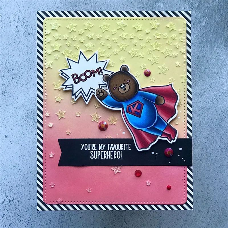 

Naifumodo Bear Metal Cutting Dies and Stamp DIY Dies Scrapbooking and Card Making New 2019 Crafts Dies Cuts Stencil Dies