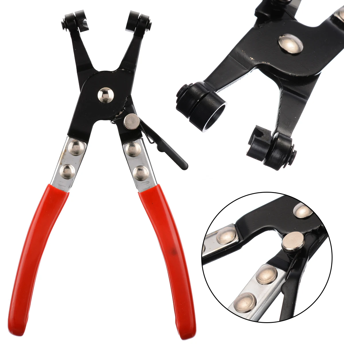 

New Arrival Car Hose Clamp Clip Plier Hand Tools Angled Swivel Jaw Flat Band Easy Removal Tool