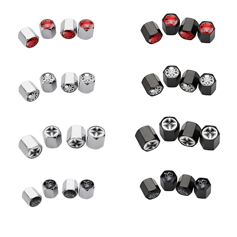 

Car Styling Wheel Tire Valve Stem Caps for mitsubishi lancer skoda octavia a5 audi q5 fiat 500 bmw f20 opel astra g kia rio 3