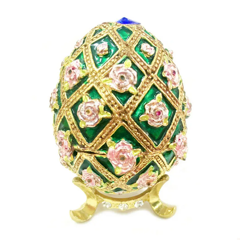 

Handmade Vintage Easter Eggs Trinket Boxes Jewelry Colleation Case Craft Home Table Decor Great Gifts Xmas gifts