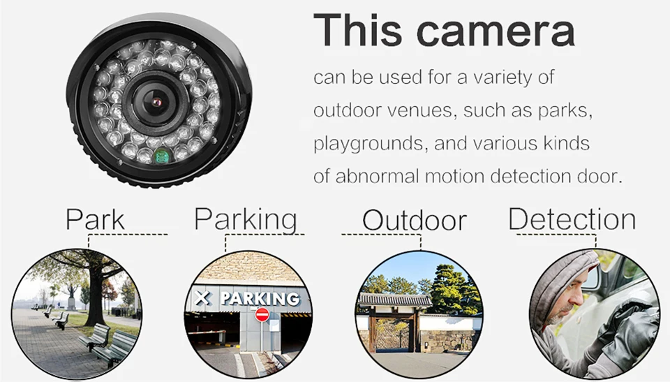 ZSVIDEO Surveillance Cameras POE CCTV Monitor IP Camera Outdoor Alarm System CCTV Camera Waterproof NVR  IR Night Vision Webcam (5)
