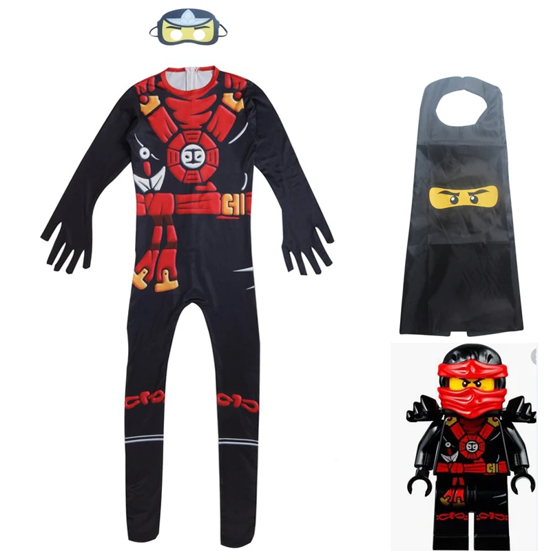 

New Kids Ninjago costume fashion boys children amazing batman masks costumes suit boy halloween Cosplay ninja clothing
