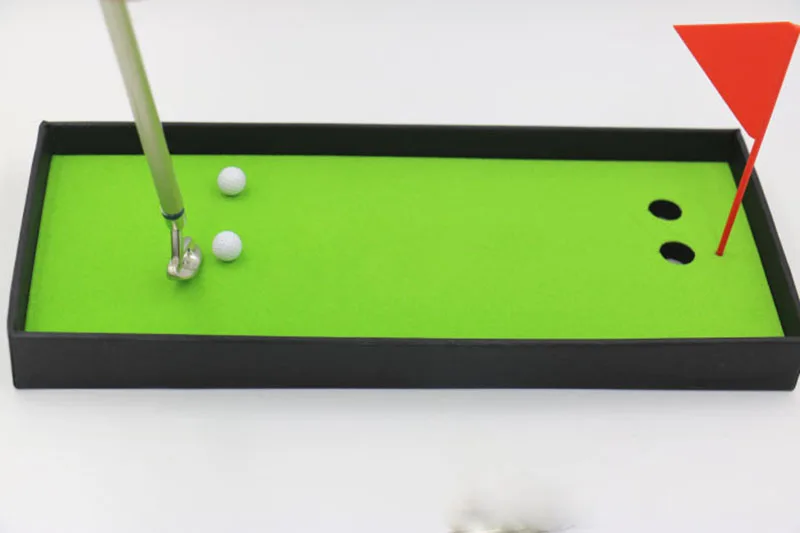 Креативная мини-гелевая ручка для гольфа металлическая шариковая ручка для гольфа Подарочная коробка набор Настольный Декор для школьных