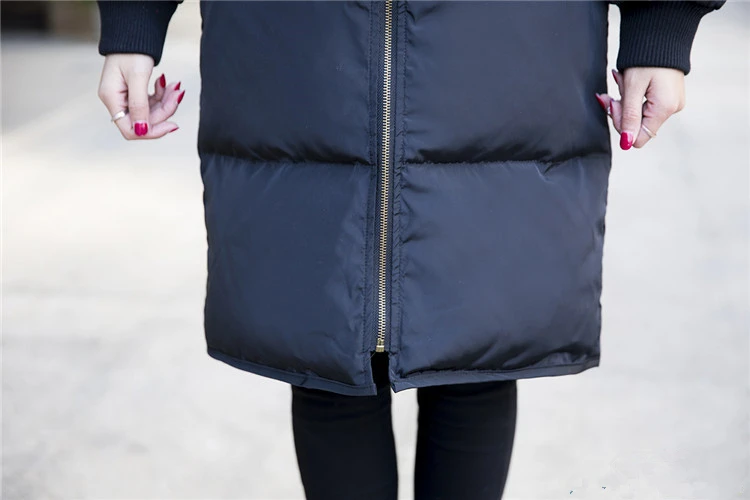 Women Winter Jacket White Duck Down Women Coat Long Cotton Padded Jackets Hooded Ladies Long Coats Big Pockets Warm Clothes CH649 (3)