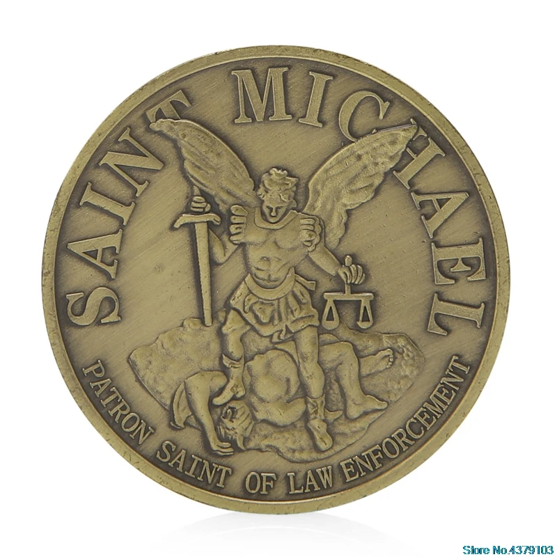 

Saint Michael United States Secret Commemorative Coin Zinc Alloy Commemorative No-currency Coins