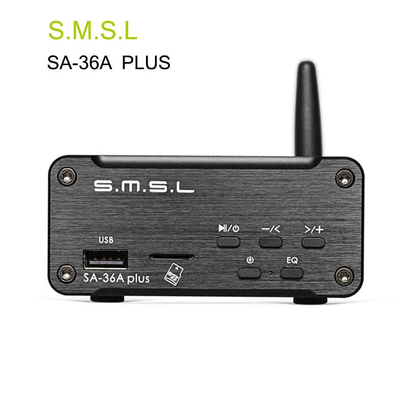 

SMSL SA-36A Plus 30W TPA3118 Bluetooth AUX HIfi Audio Digital Amplifier Class d Power Amplifier Support TF card/USB/U Disk Input