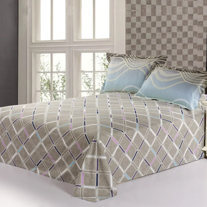 100 cotton stripes flat sheet men women children bedding include bed flat sheets bulk