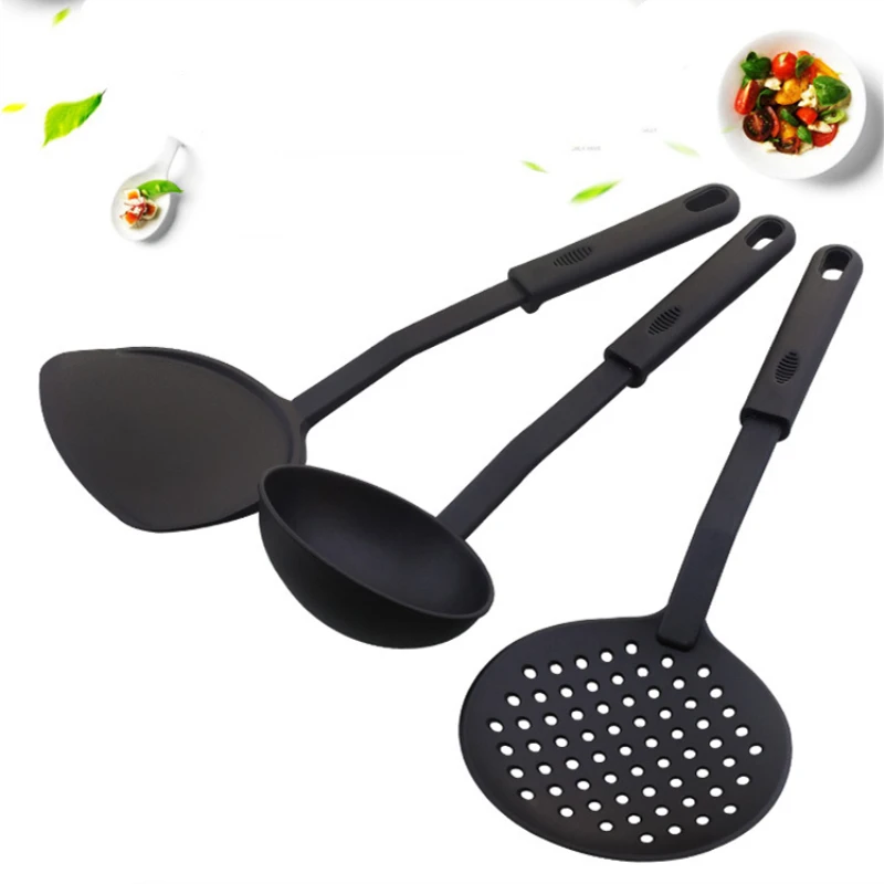 

1Pcs Nonstick Cooking Spatula Kitchen Utensils Nylon Heat-Resistant Slotted Spoon Scoop Turner Kitchen Cooking Tools
